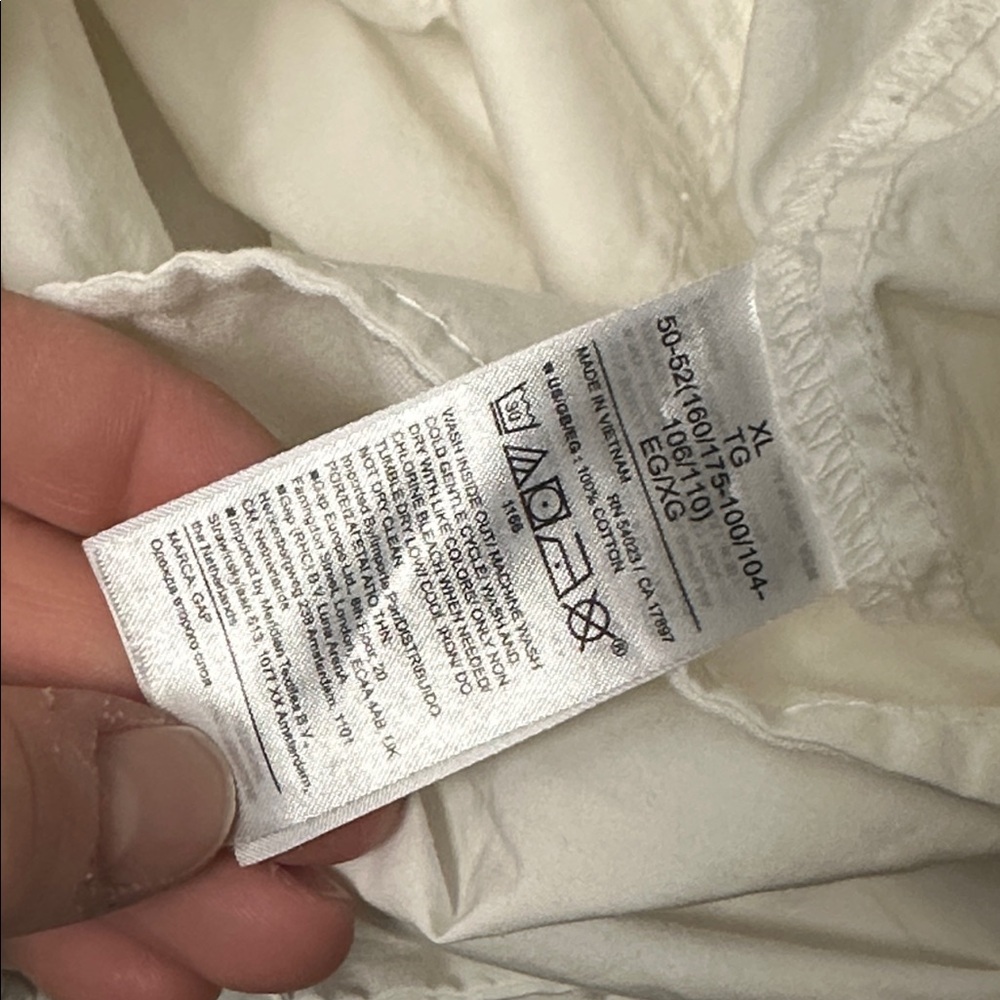 GAP Women’s White Cargo Balloon Pant Size XL Lightweight Utility Trendy Festival - Picture 12 of 12